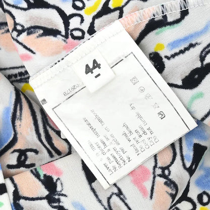 Chanel 1995 spring shoe-print cropped T-shirt #44