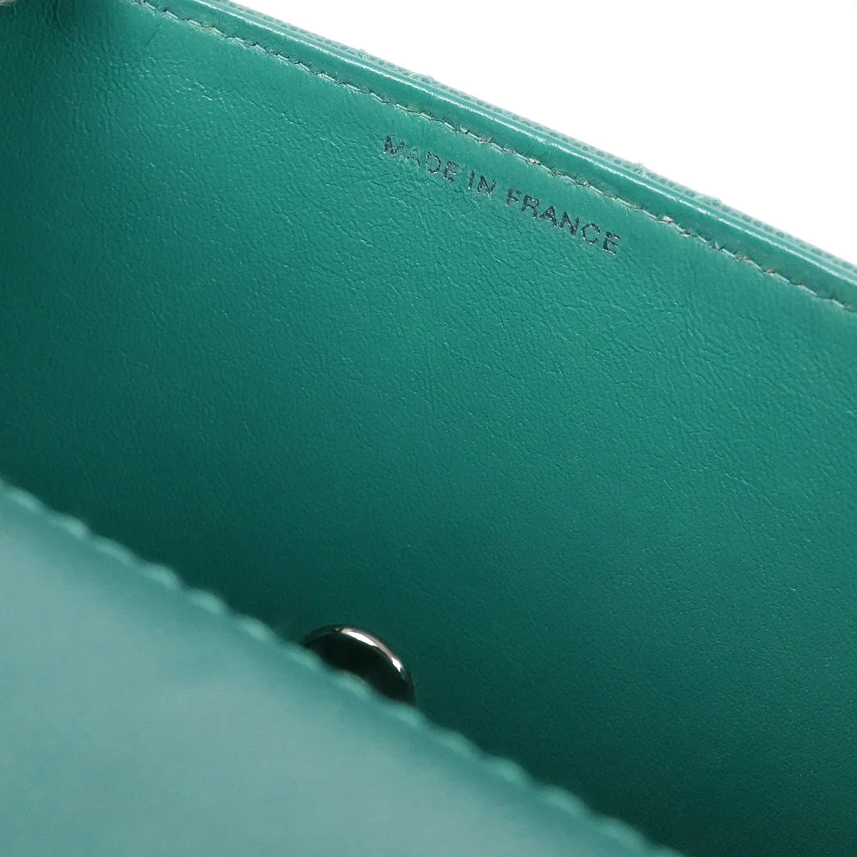 Chanel 1997-1999 Emerald Green Caviar Single Flap Shoulder Bag