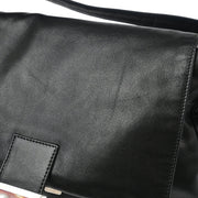 Fendi Black Leather Mamma Baguette Handbag
