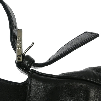 Fendi Black Leather Mamma Baguette Handbag