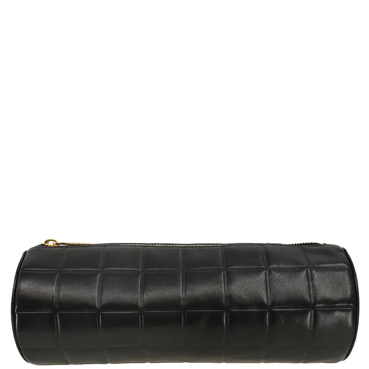 Chanel 2002-2003 Black Lambskin Choco Bar Pouch Bag