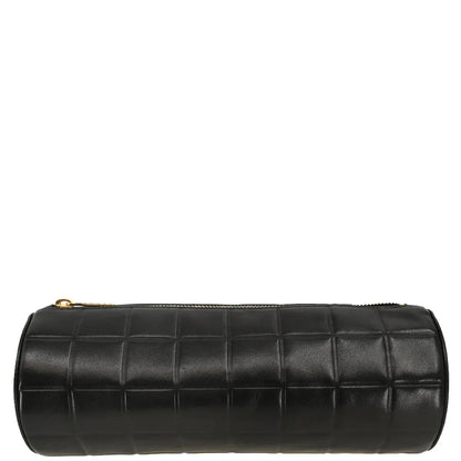 Chanel 2002-2003 Black Lambskin Choco Bar Pouch Bag