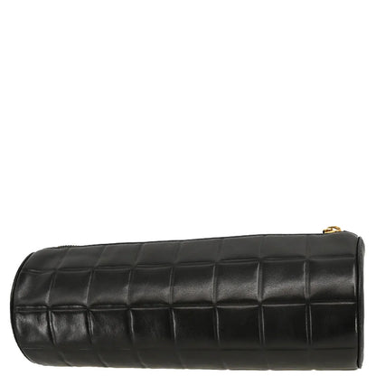 Chanel 2002-2003 Black Lambskin Choco Bar Pouch Bag