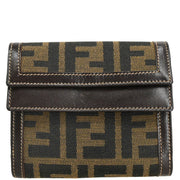 Fendi Brown Zucca Wallet Purse