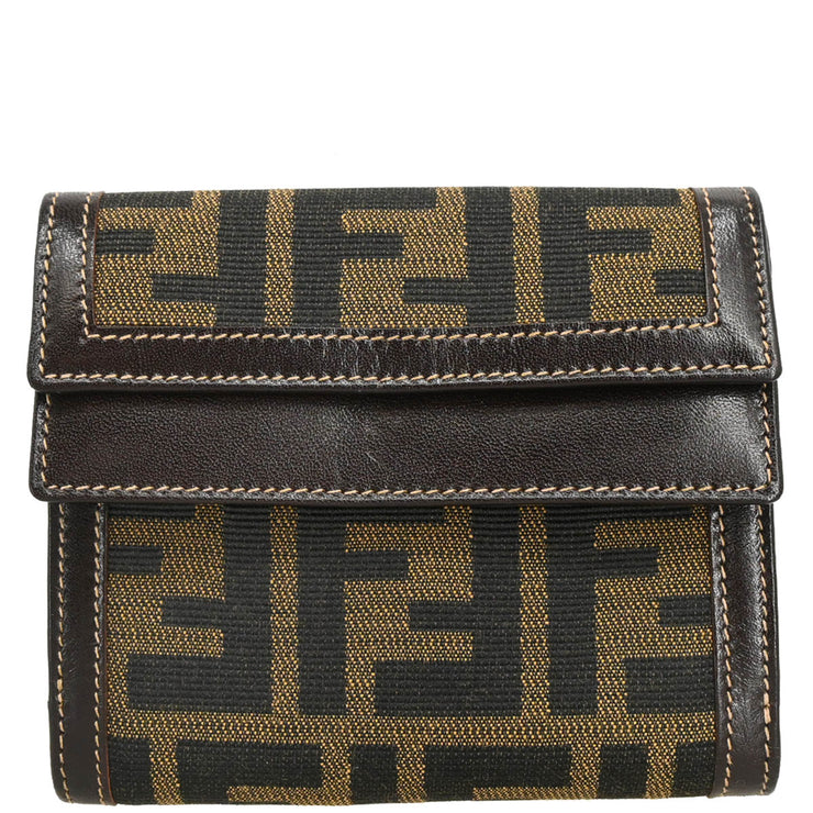 Fendi Brown Zucca Wallet Purse