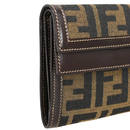 Fendi 2010 Brown Zucca Wallet Purse