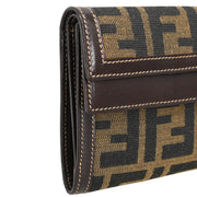 Fendi Brown Zucca Wallet Purse