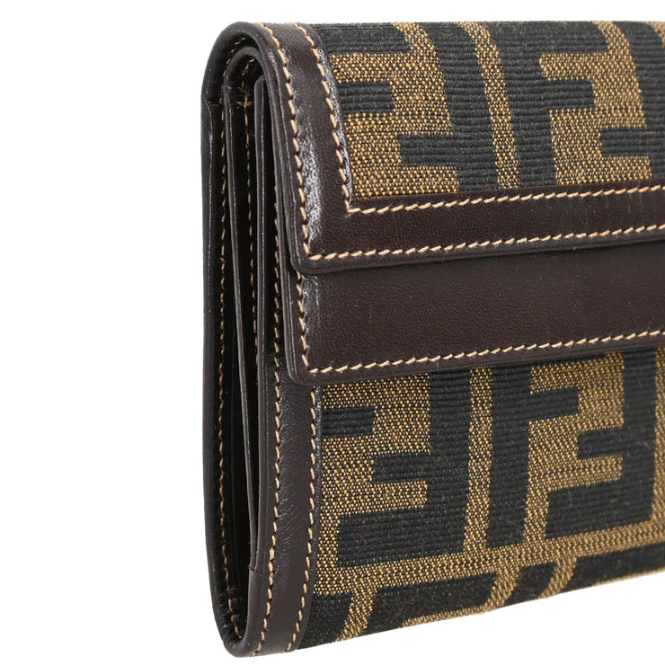 Fendi Brown Zucca Wallet Purse