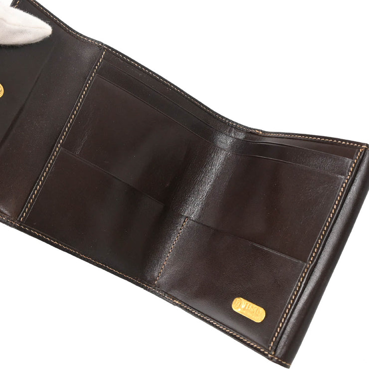Fendi Brown Zucca Wallet Purse