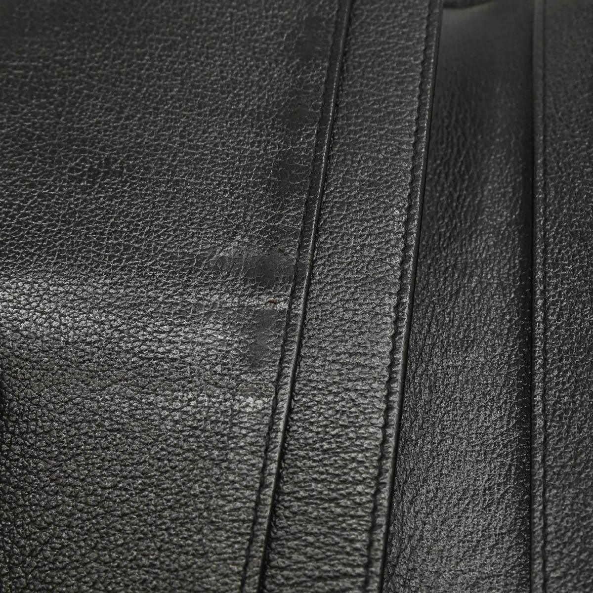 Chanel 2010-2011 Black Calfskin Camellia Long Wallet