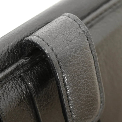 Chanel 2010-2011 Black Calfskin Camellia Long Wallet