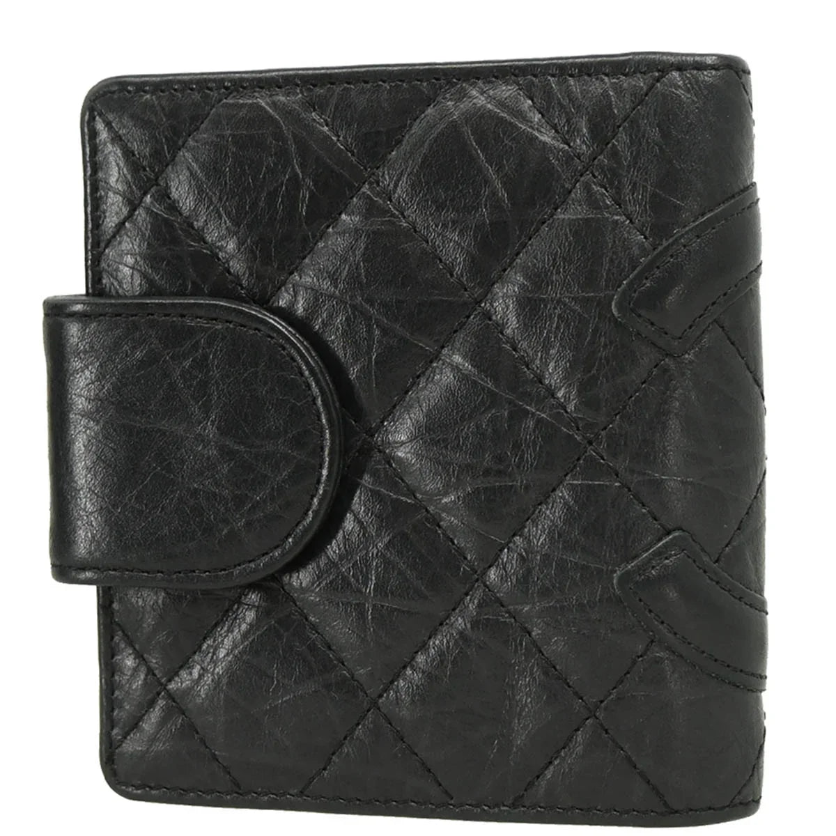 Chanel 2008-2009 Black Calfskin Cambon Ligne Wallet