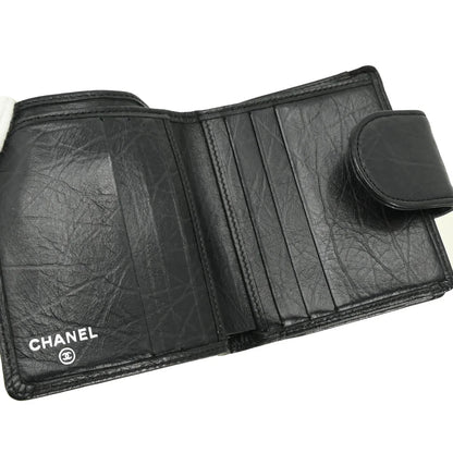 Chanel 2008-2009 Black Calfskin Cambon Ligne Wallet
