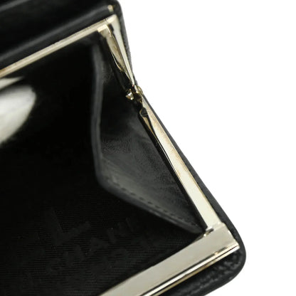 Chanel 2008-2009 Black Calfskin Cambon Ligne Wallet