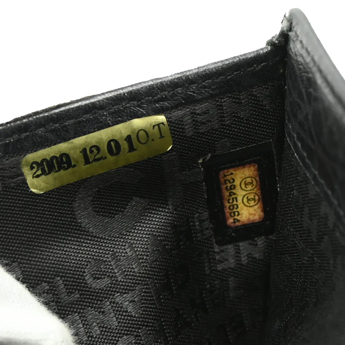 Chanel 2008-2009 Black Calfskin Cambon Ligne Wallet