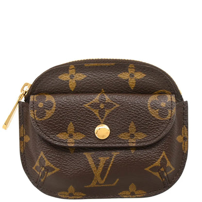 Louis Vuitton 2006 Monogram Porte Monnaie Shilling Coin Wallet M60025