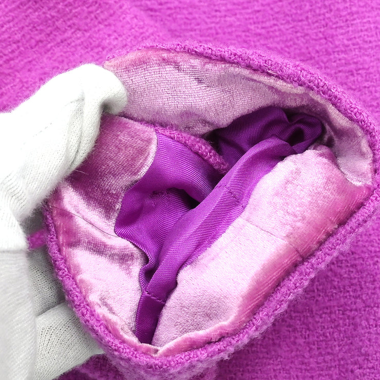 Chanel 1996 Setup Suit Jacket Skirt Purple #38