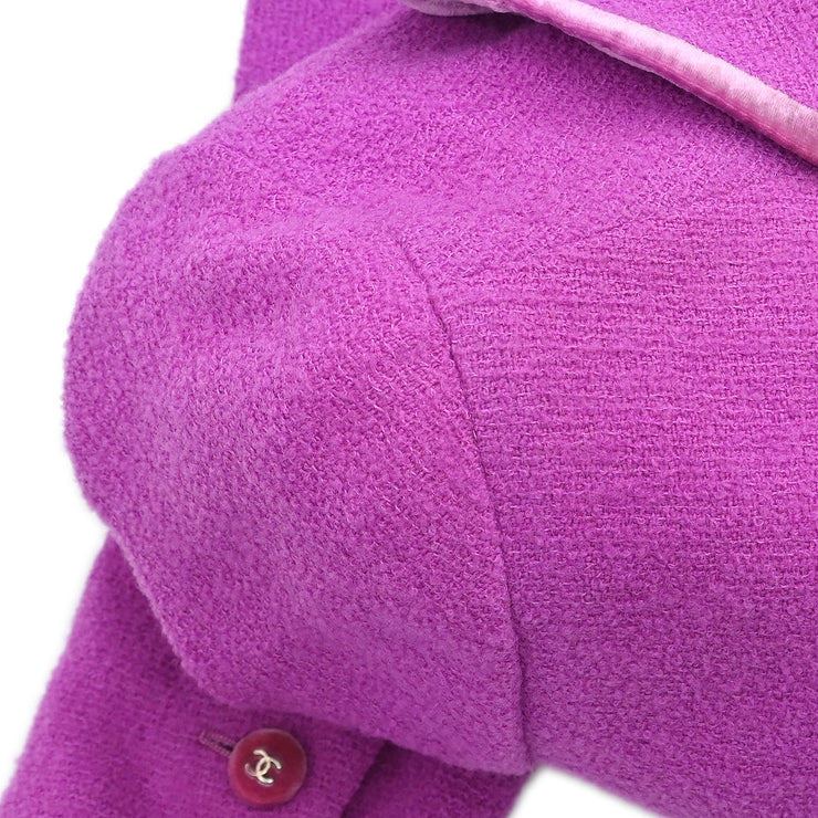 Chanel 1996 Setup Suit Jacket Skirt Purple #38