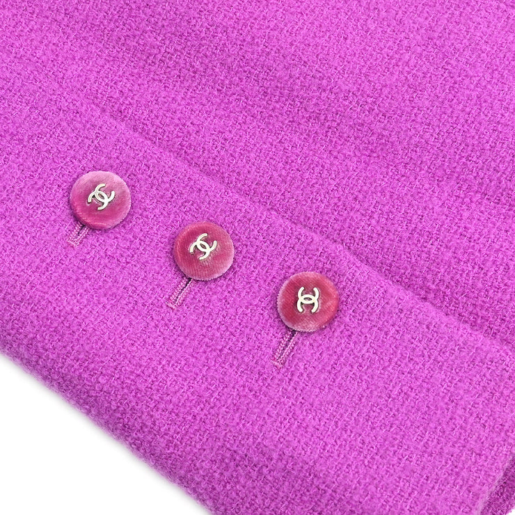 Chanel 1996 Setup Suit Jacket Skirt Purple #38