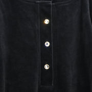 Yves Saint Laurent Setup Suit Top Skirt Black #L