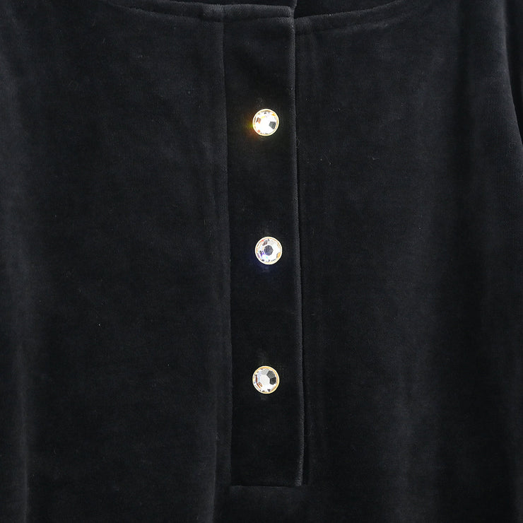 Yves Saint Laurent Setup Suit Top Skirt Black #L