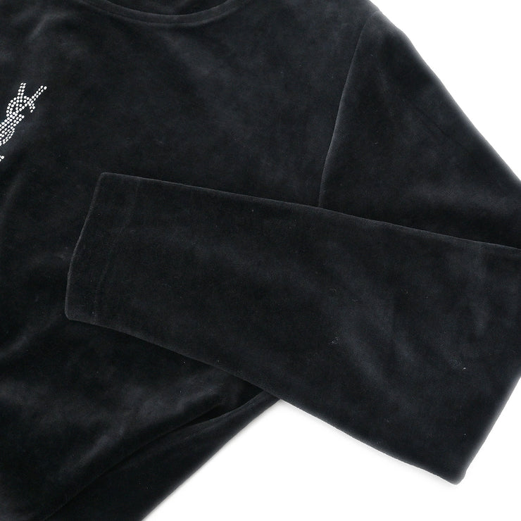 Yves Saint Laurent Setup Suit Top Skirt Black #L