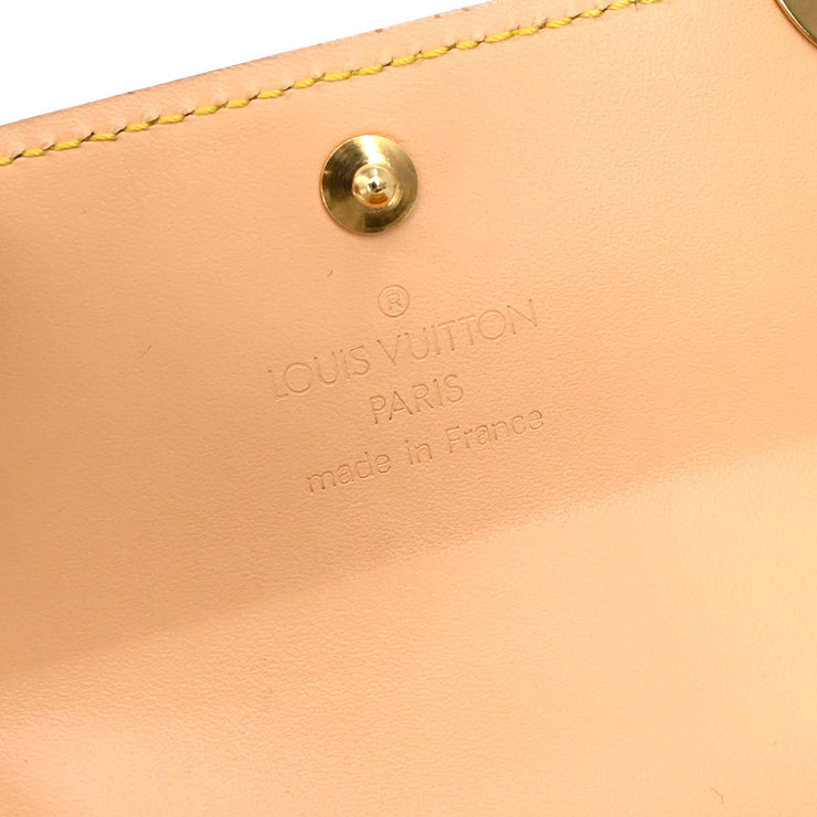 Louis Vuitton 2008 Black Multicolor Porte Monnaie Plat Wallet M92656