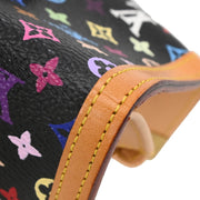Louis Vuitton 2008 Black Multicolor Porte Monnaie Plat Wallet M92656