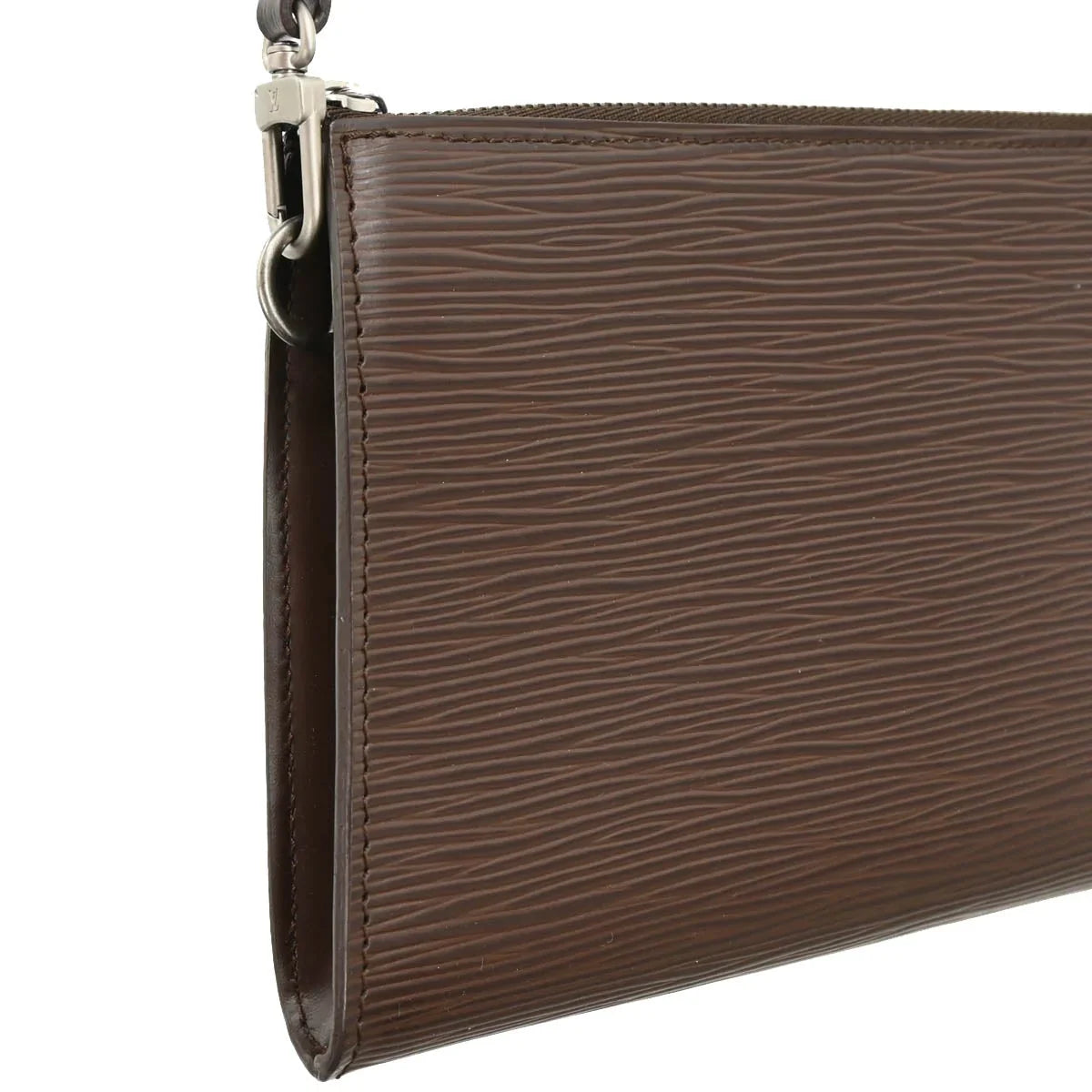 Louis Vuitton 2001 Brown Epi Pochette Accessoires Pouch Handbag M5294D