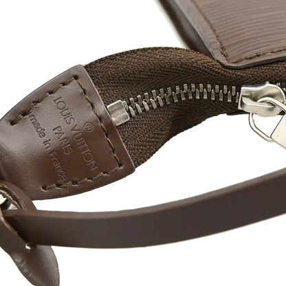 Louis Vuitton 2001 Brown Epi Pochette Accessoires Pouch Handbag M5294D