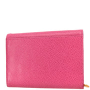 Chanel 1997-1999 Pink Caviar Long Trifold Wallet Purse