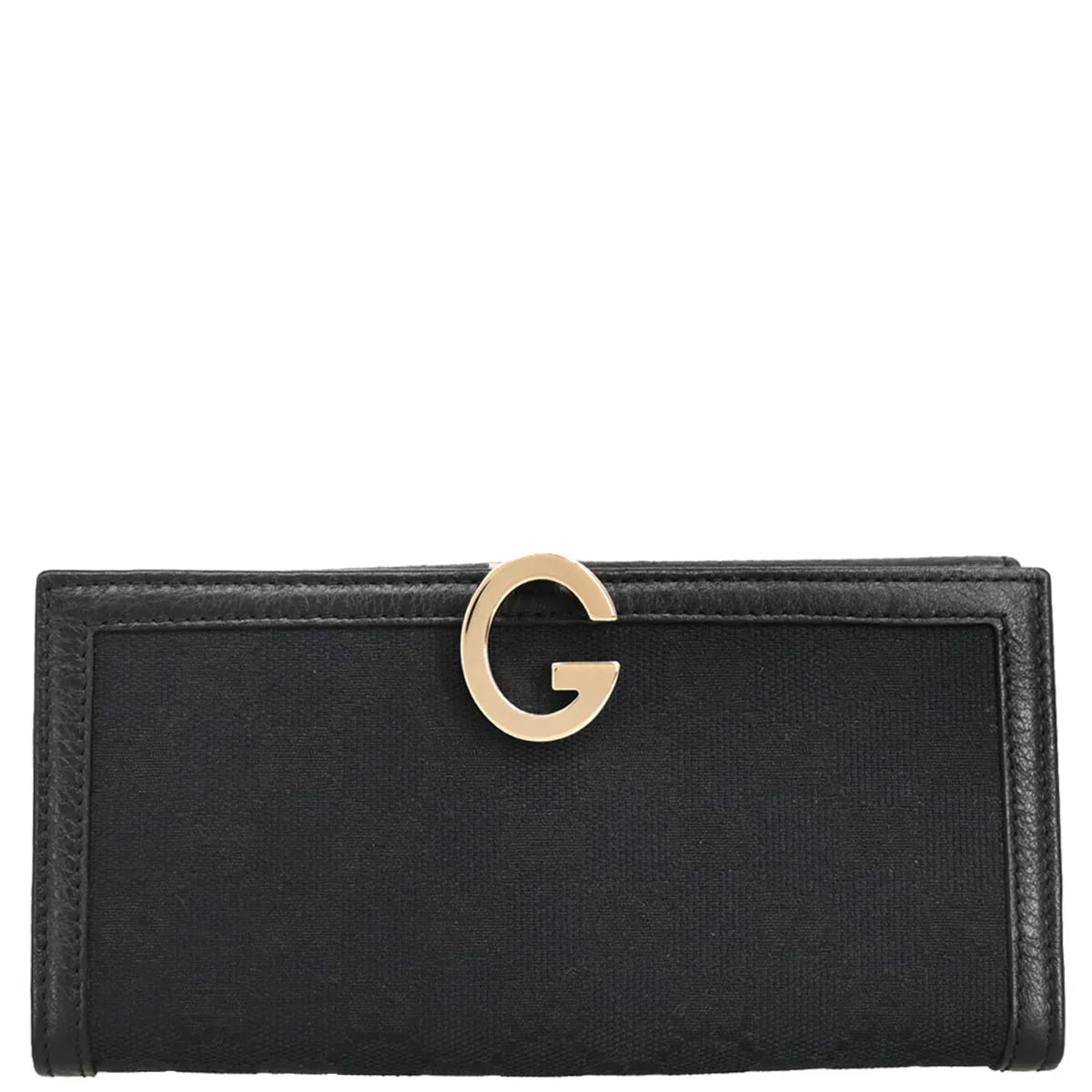 Gucci Black Canvas GG Bifold Wallet
