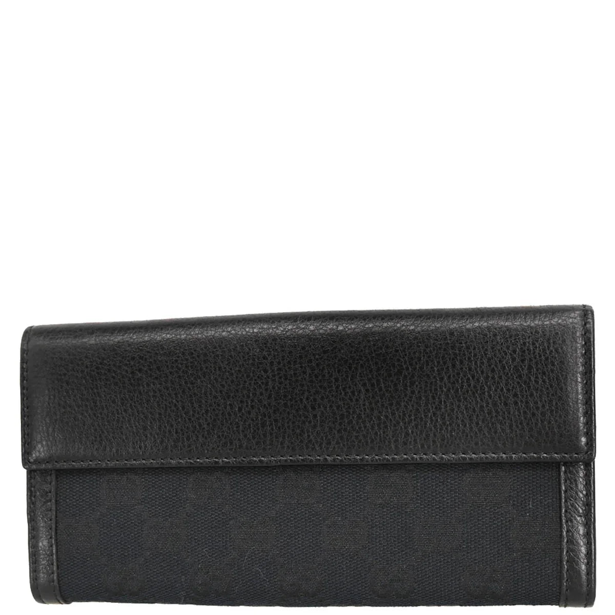 Gucci Black Canvas GG Bifold Wallet
