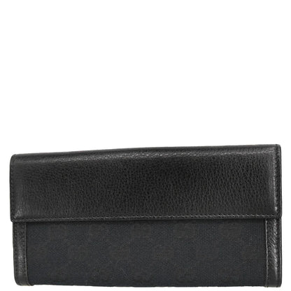 Gucci Black Canvas GG Bifold Wallet