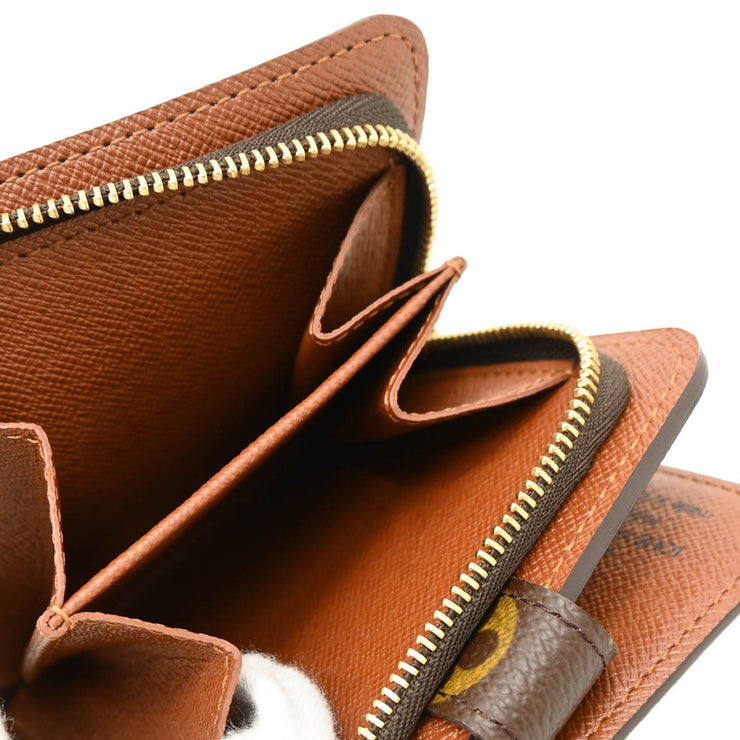 Louis Vuitton 2004 Monogram Compact Zip Wallet M61667