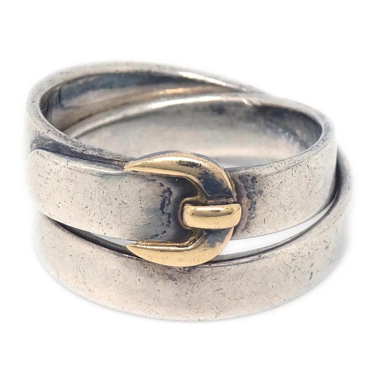 Hermes Double Tour Ring Silver AG925 AU750 #50 #10