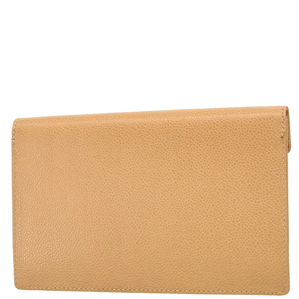 Chanel 2000-2002 Beige Caviar Wallet