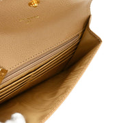 Chanel 2000-2002 Beige Caviar Wallet
