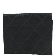 Chanel 1989-1991 Black Satin Bicolore Coin Purse Wallet
