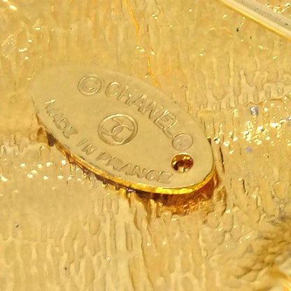 Chanel Triple Rhombus Brooch Pin Gold