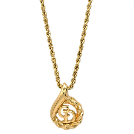 Christian Dior Necklace Pendant Gold