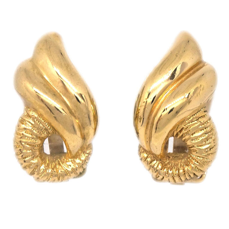 Christian Dior Earrings Clip-On Gold