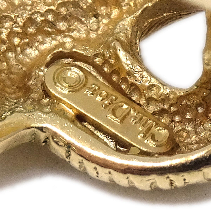Christian Dior Earrings Clip-On Gold