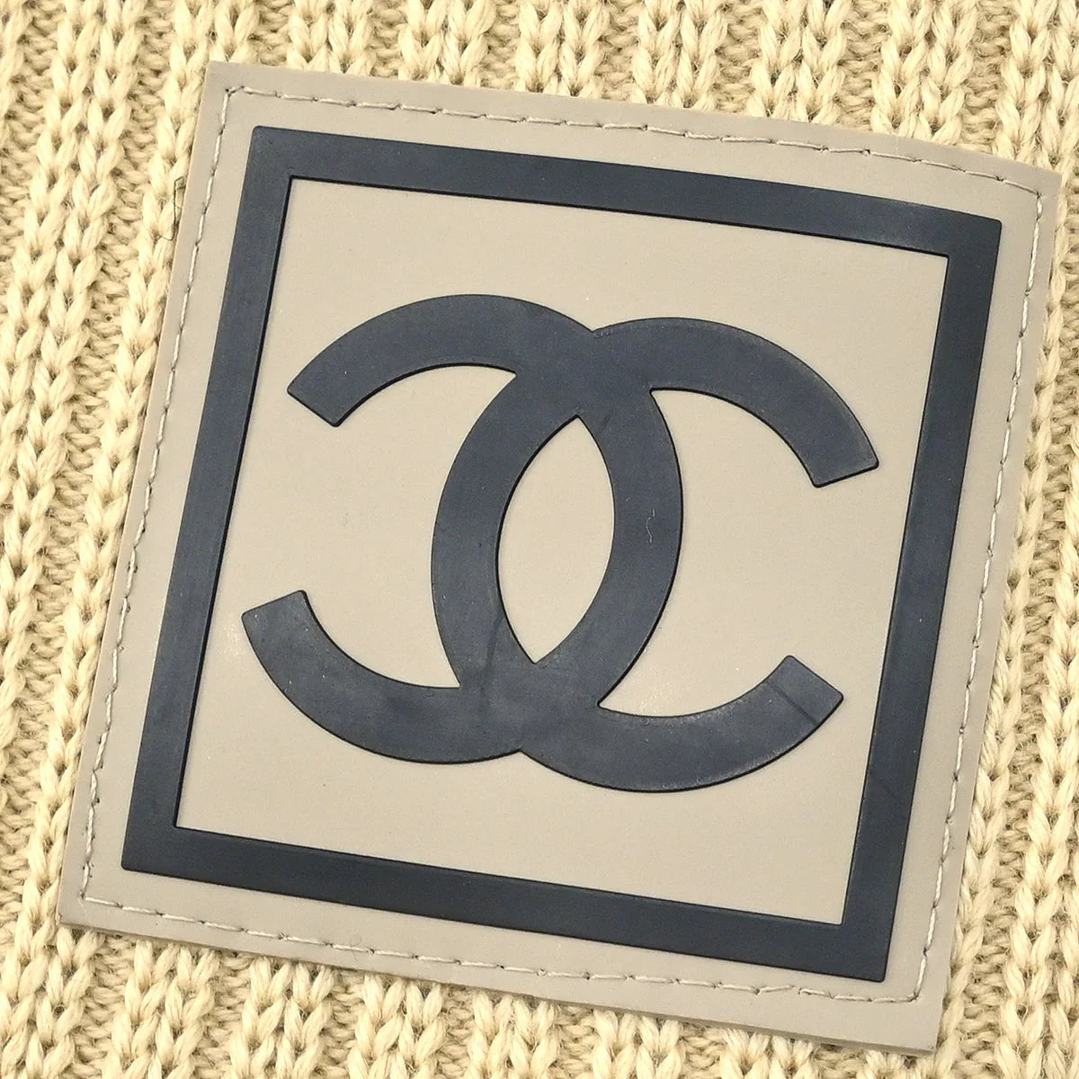 Chanel Sport Line Zip Up Jacket Beige 02A #42