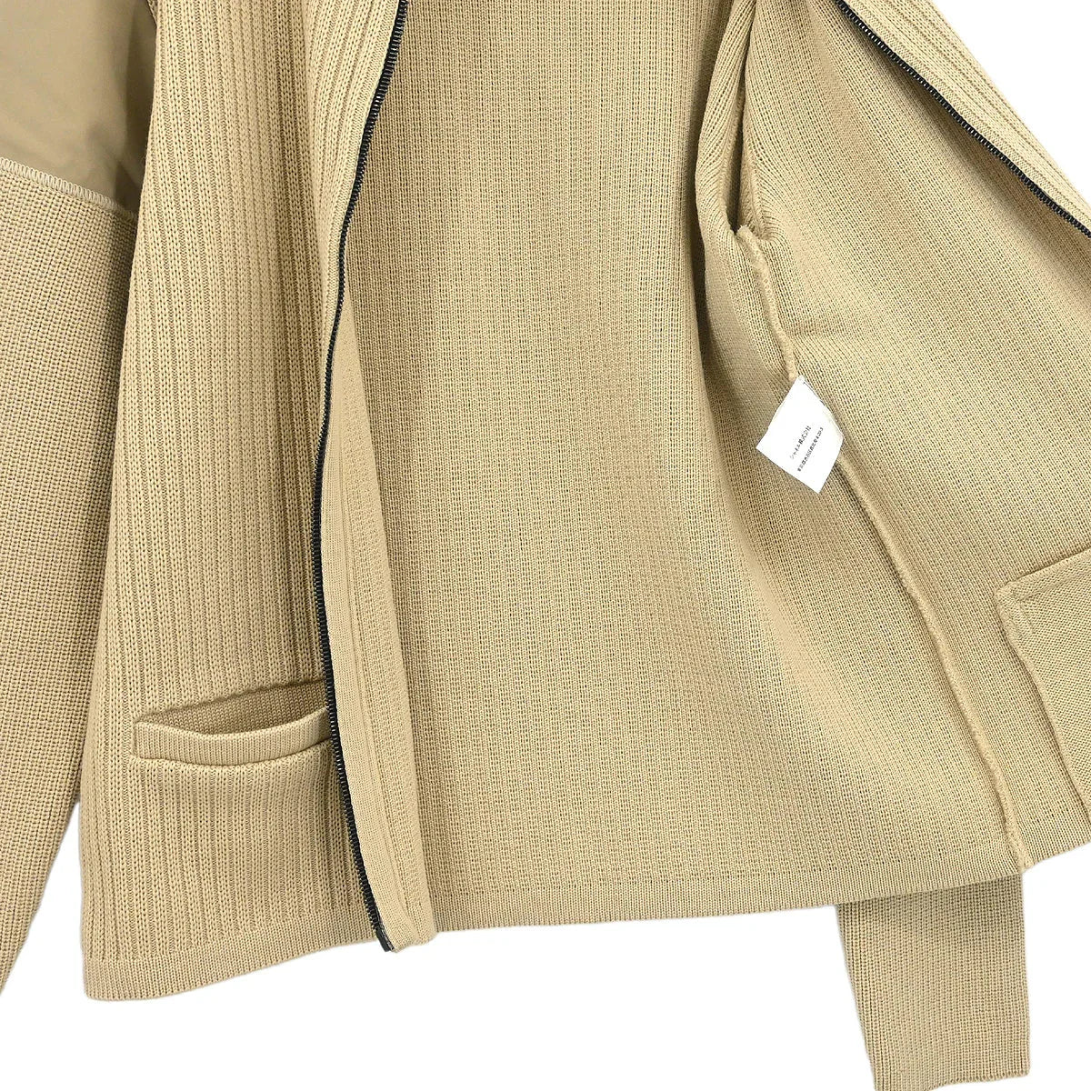 Chanel Sport Line Zip Up Jacket Beige 02A #42