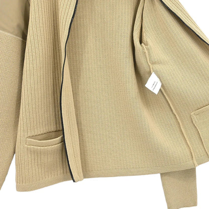 Chanel Sport Line Zip Up Jacket Beige 02A #42