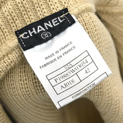Chanel Sport Line Zip Up Jacket Beige 02A #42