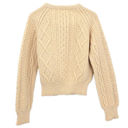 Chanel 1996 Cardigan Fisherman Sweater White #38