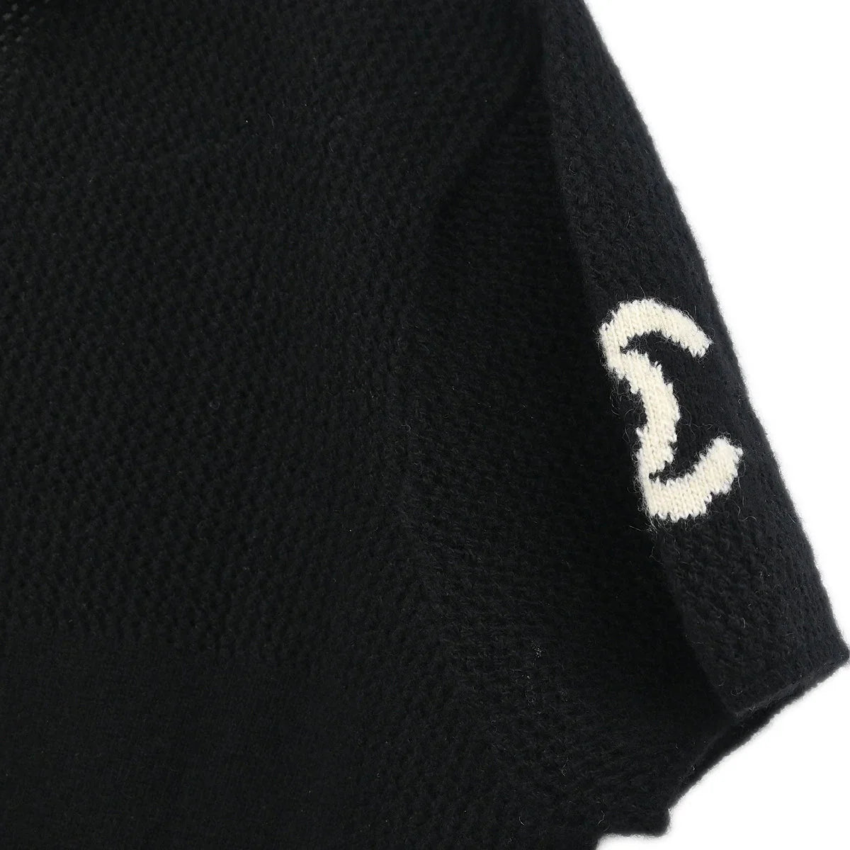 Chanel 2001 Short Sleeve Top Black #42