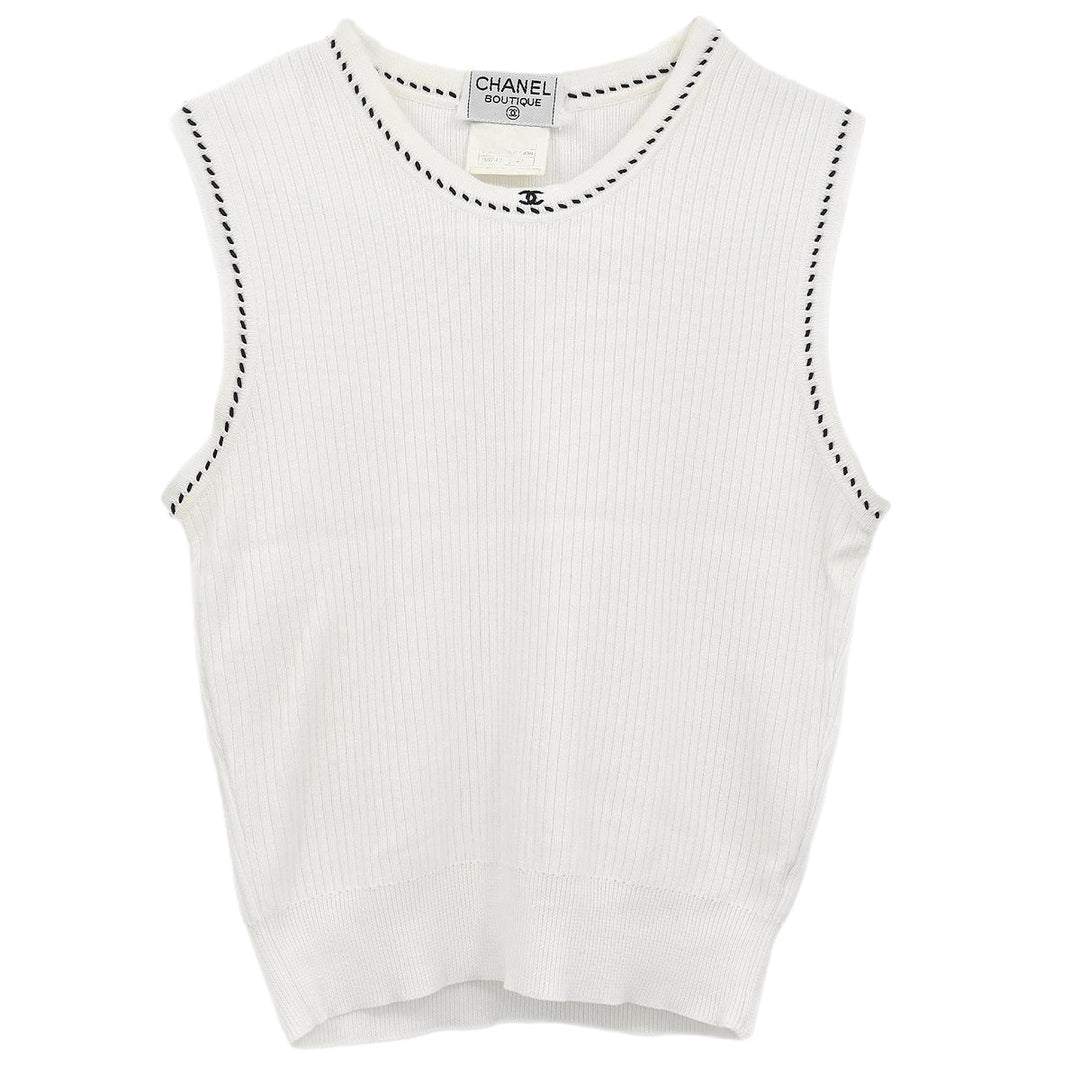CHANEL ホワイト タンクトップ 42 20250523_185423-01_d531830f-